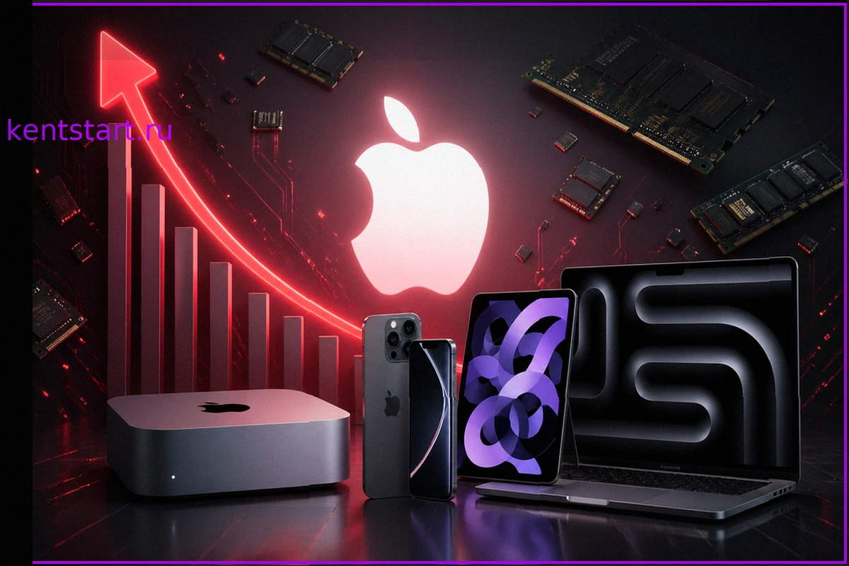 Apple прогнозирует рост цен на iPhone, iPad и Mac из-за удорожания памяти