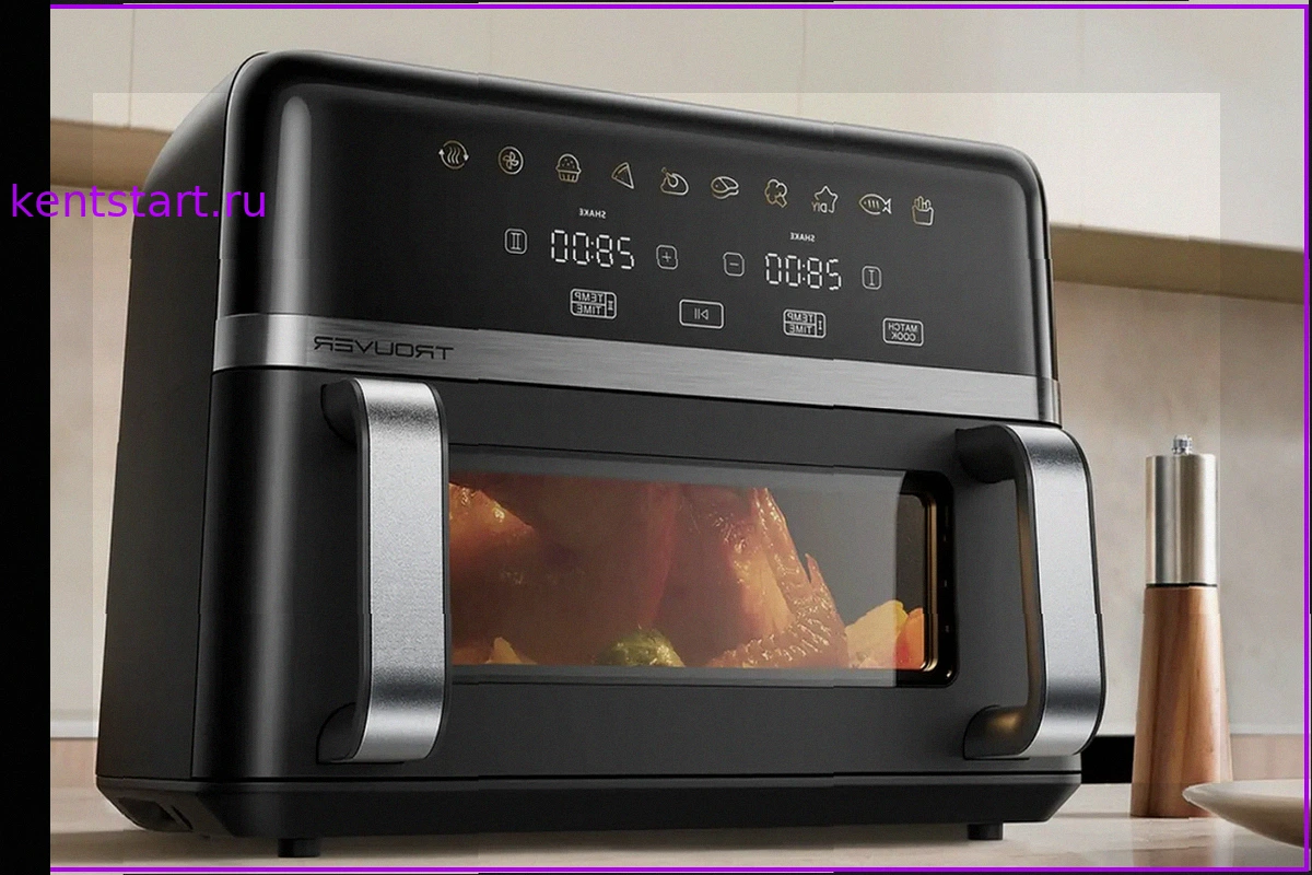 Trouver AeroChef FD20s Pro: Инновационный аэрогриль с двумя зонами готовки и синхронизацией блюд