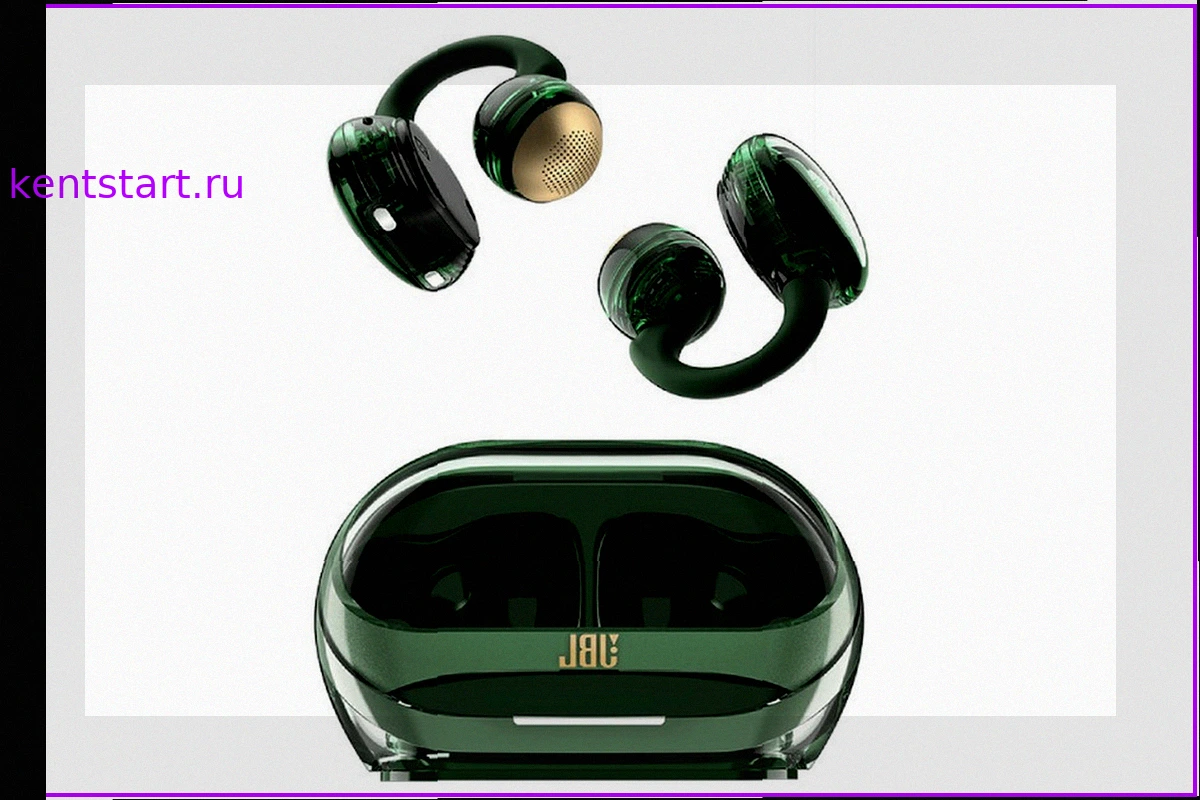 JBL Soundgear Clips Emerald Green: Прозрачные Наушники-Клипсы в Новом Дизайне