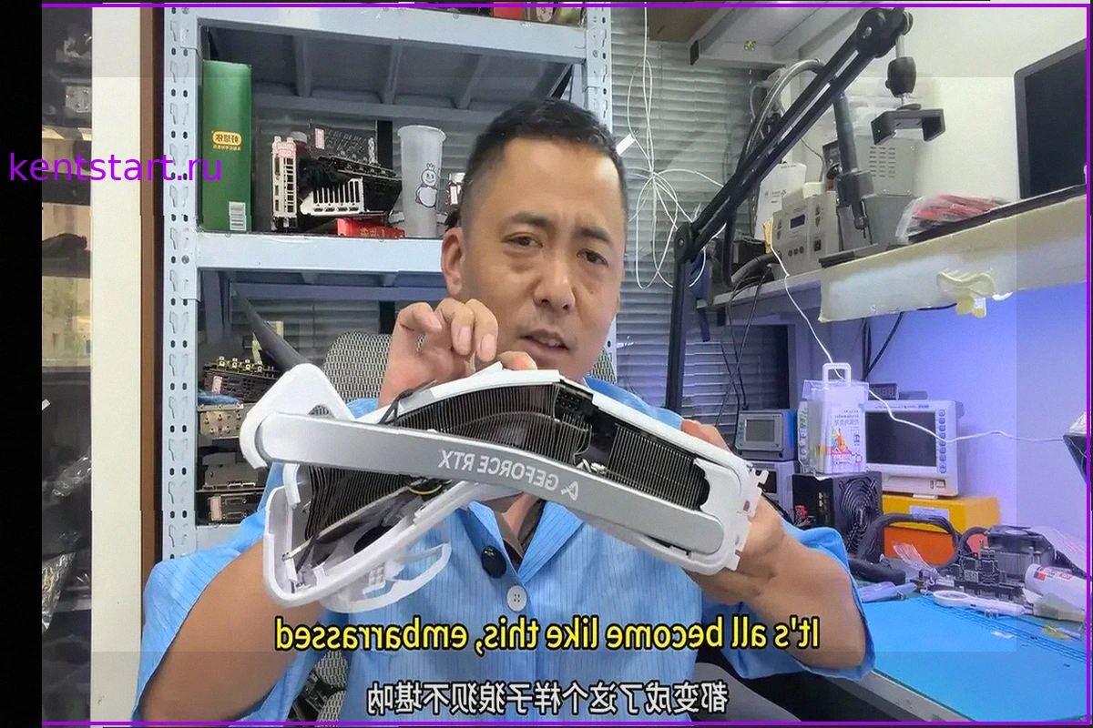 Невероятная История: Видеокарту RTX 5060 Ti Восстановили После того, Как Она Согнулась Пополам