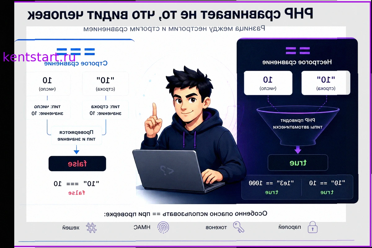 PHP Type Juggling: как нестрогое сравнение превращается в обход аутентификации